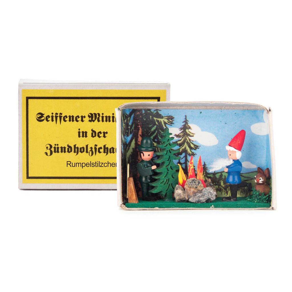 Decorative Matchbox · Campfire Scene