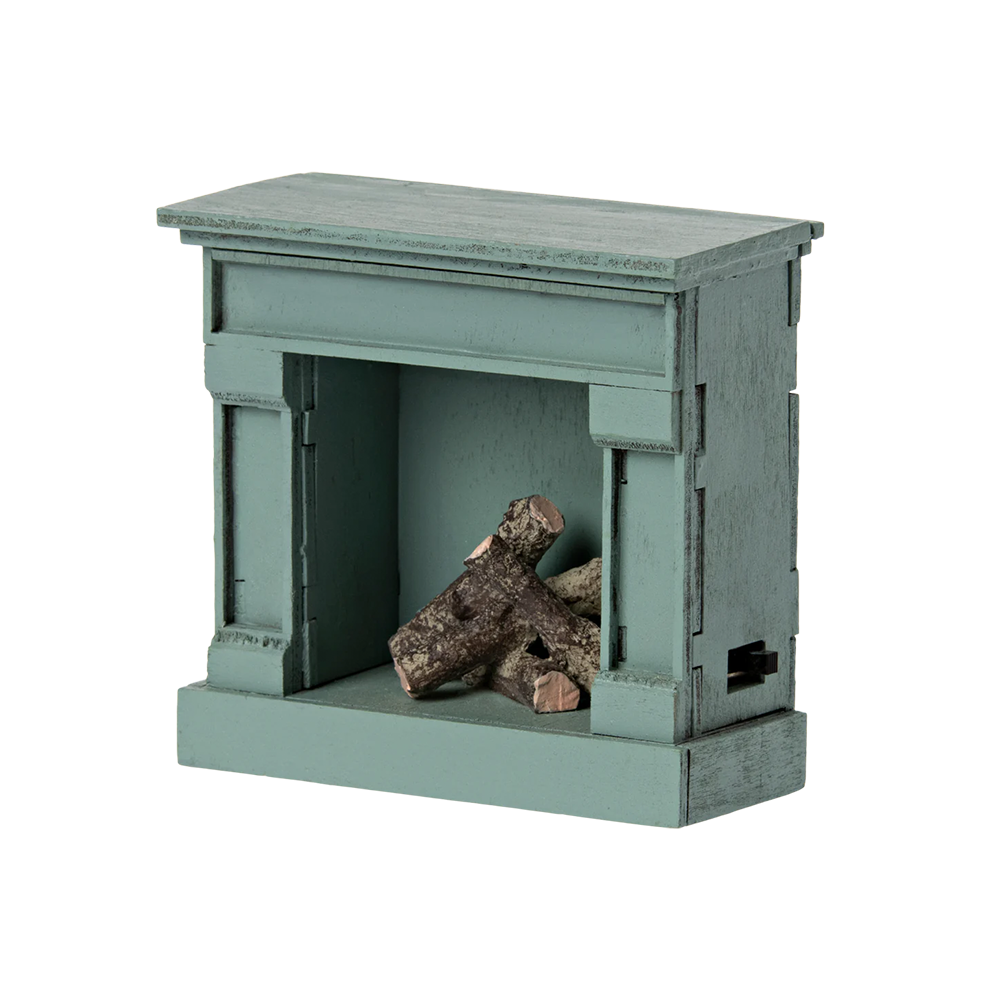 Maileg Mini Blue Fireplace