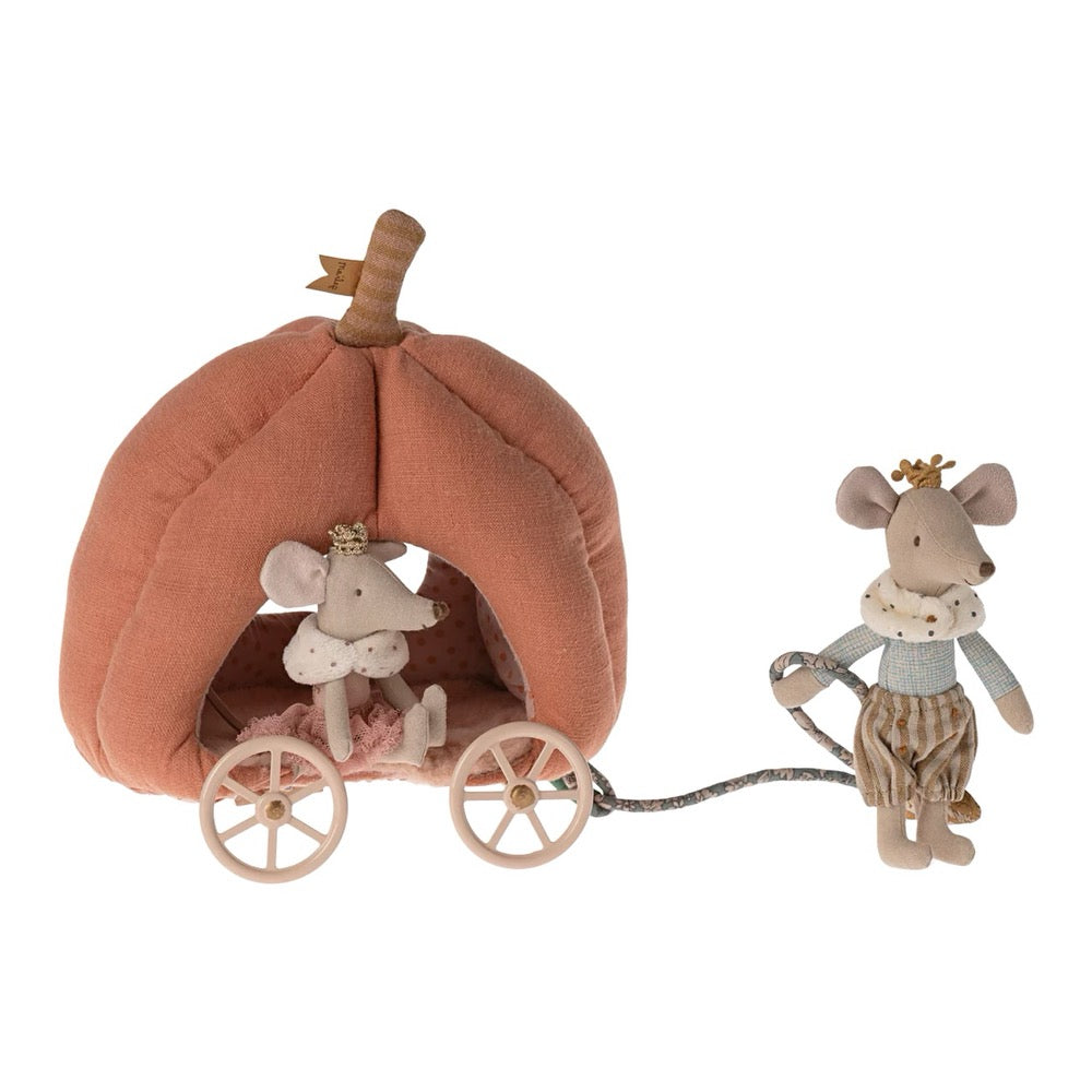 Maileg Royal Pumpkin Mouse Carriage