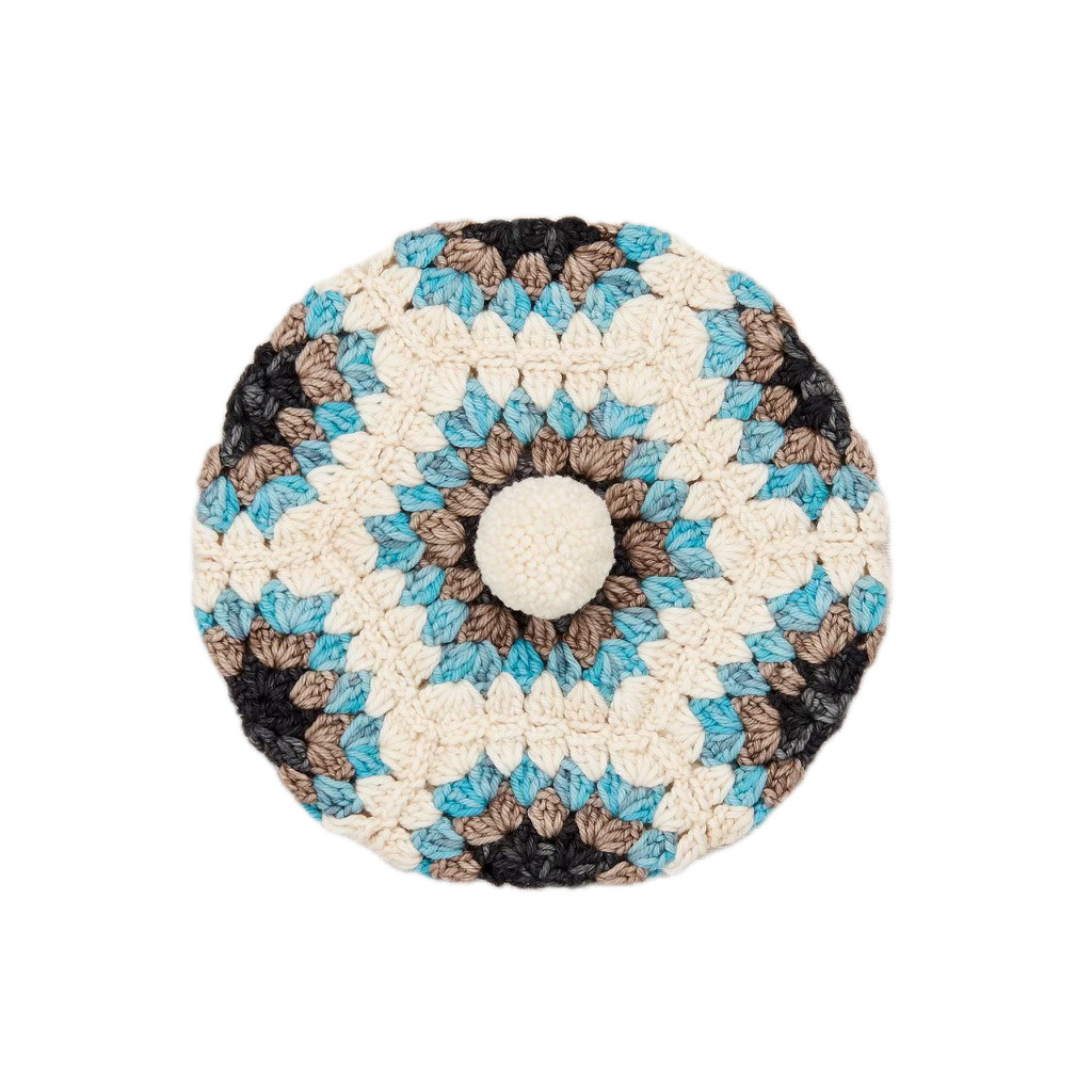 Misha and Puff Crocheted Kaleidoscope Tam · String | Acorn Toy Shop