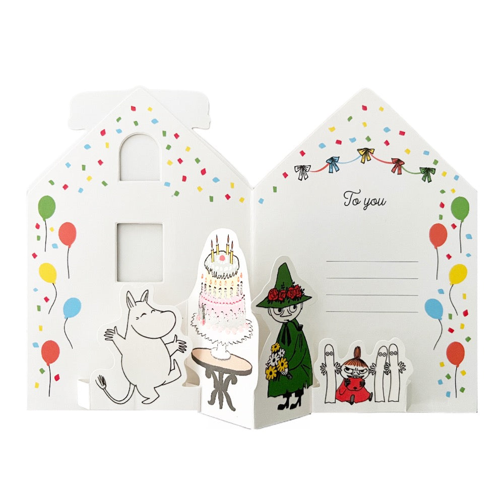 Moomin House Pop Up Birthday Card