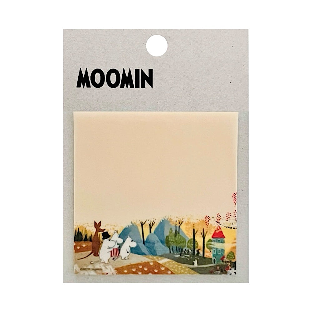 Moomin Translucent Sticky Note Pad · Yellow Valley