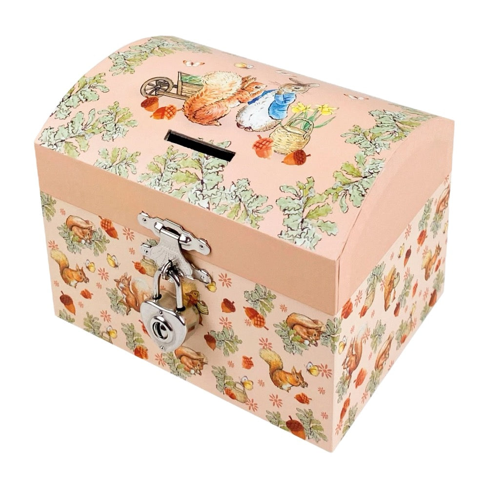 Peter Rabbit Acorns Music Box Bank