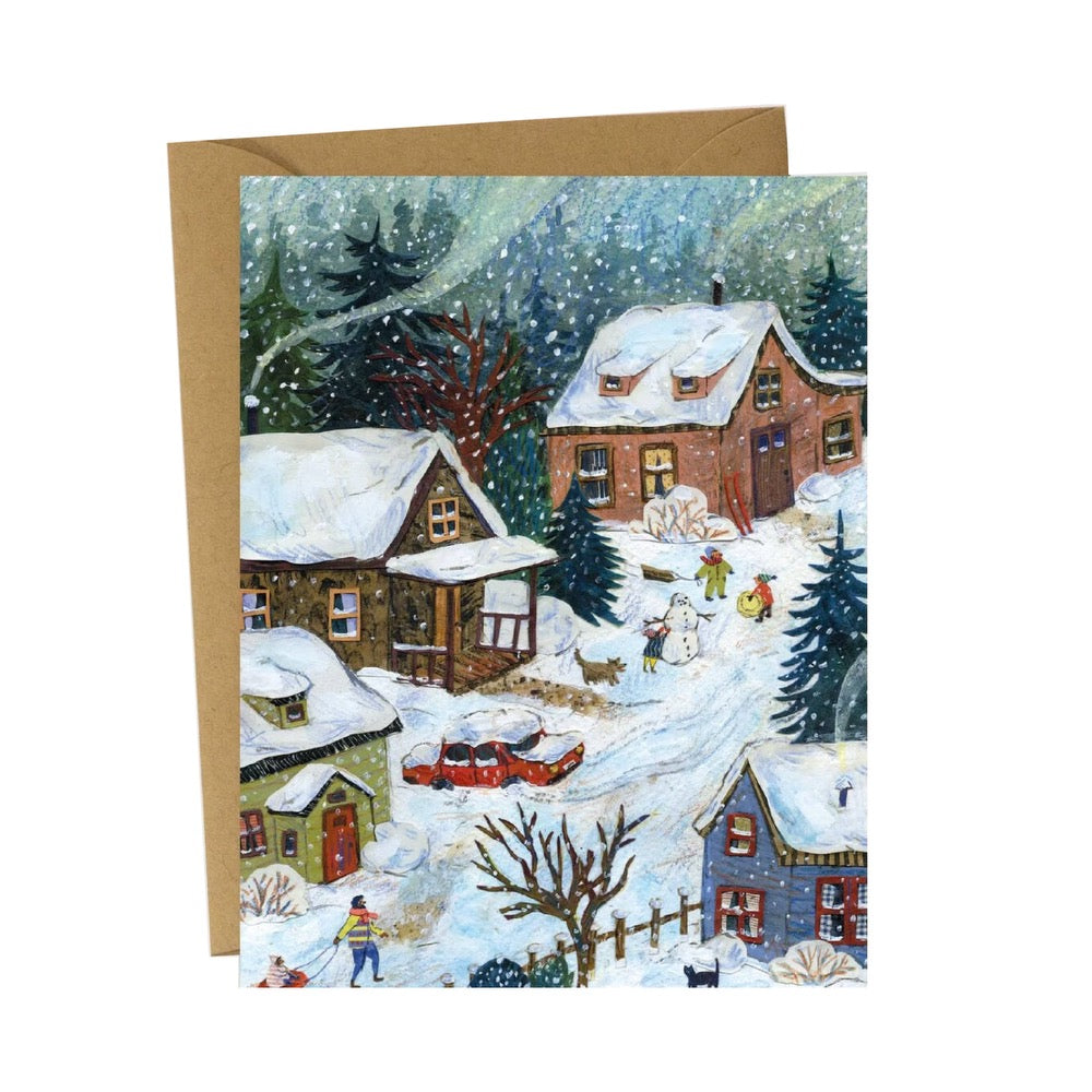 Phoebe Wahl Snow Day Greeting Card