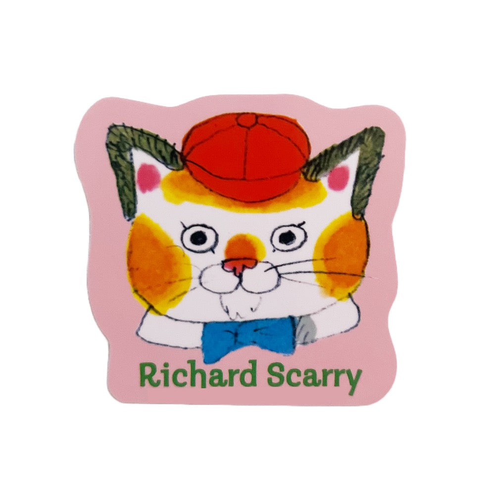 Richard Scarry Sticker · Huckle Cat